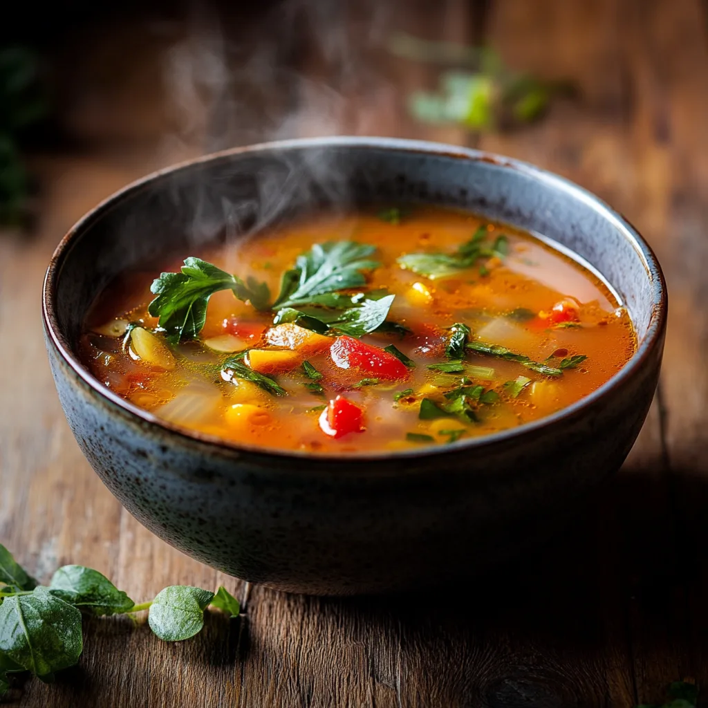 What are the four components of soup?