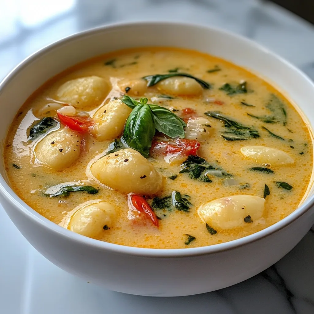 Marry Me chicken soup with gnocchi