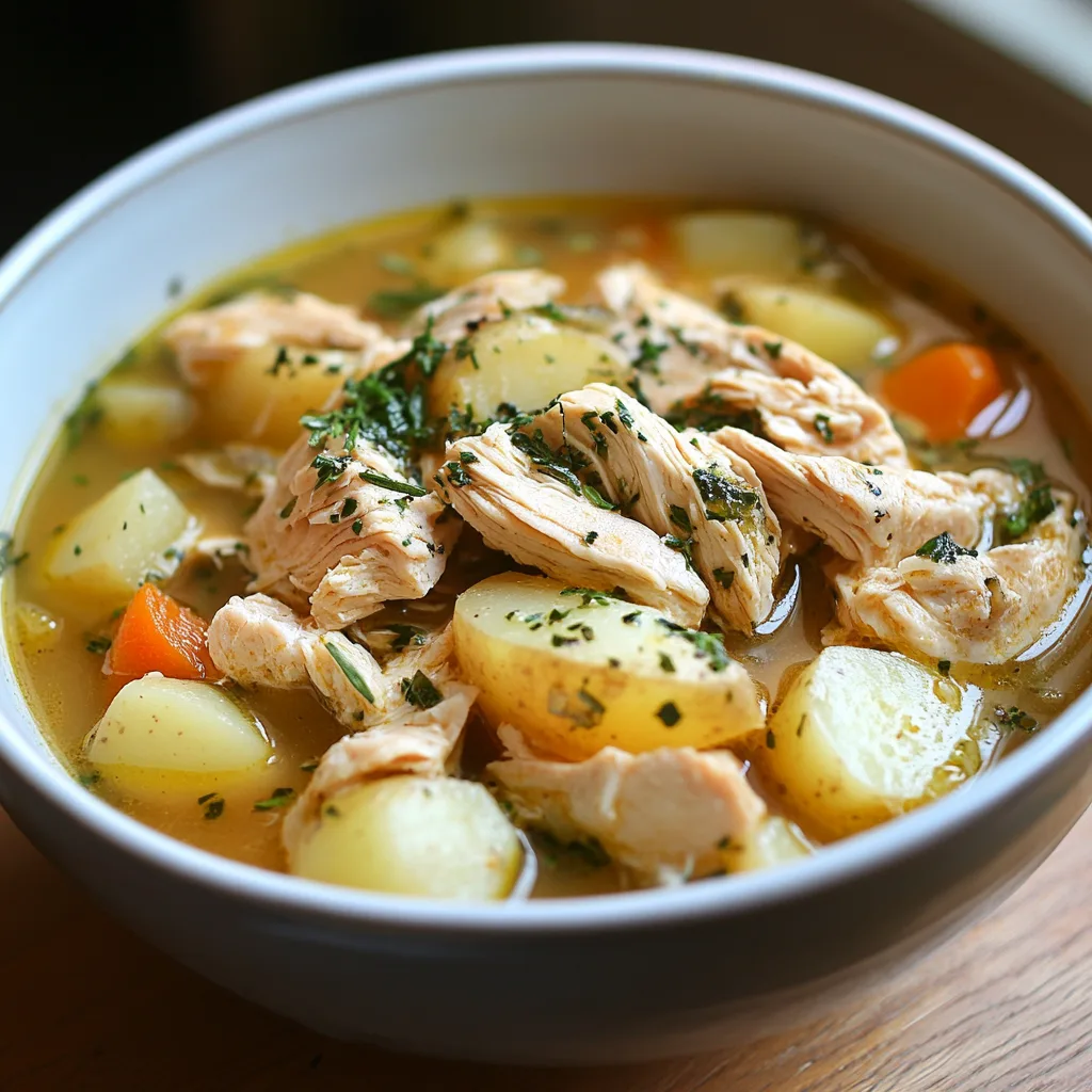 Marry Me chicken soup with potatoes