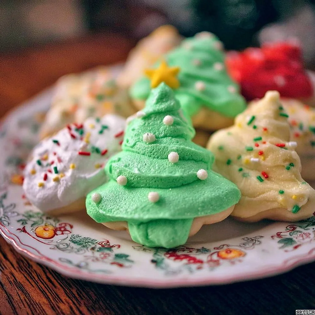 Delicious variety of homemade Christmas cookies arranged on a festive plate.