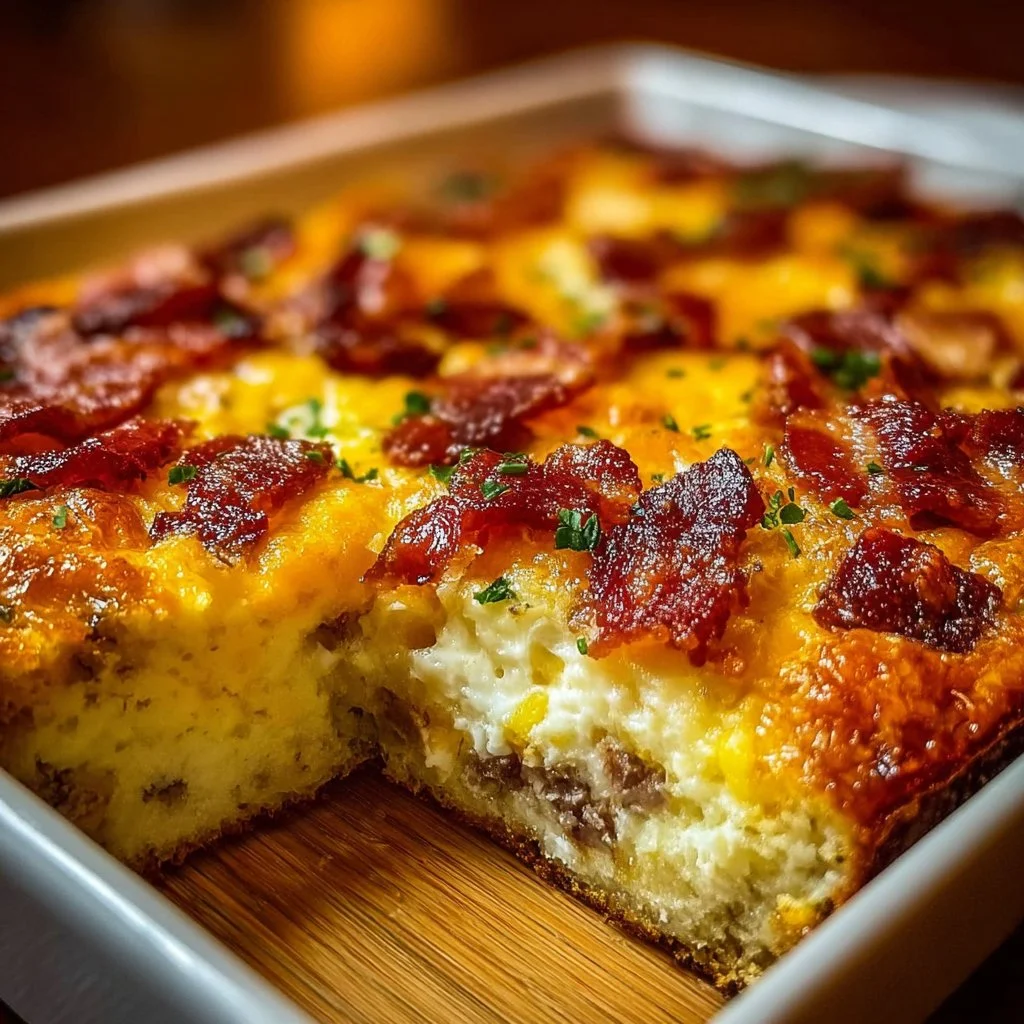 Crack Breakfast Casserole served on a plate for a perfect weekend brunch.
