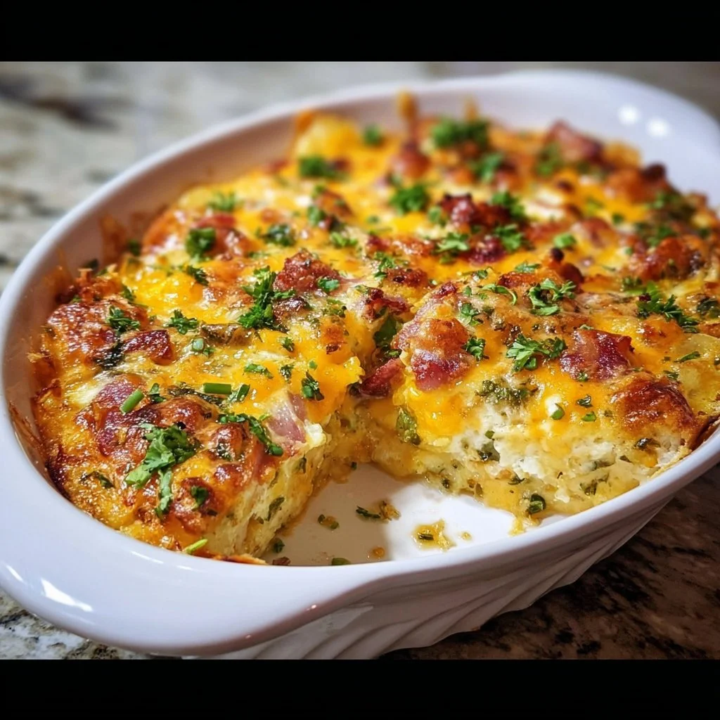 Delicious Farmer's Casserole recipe with savory ingredients
