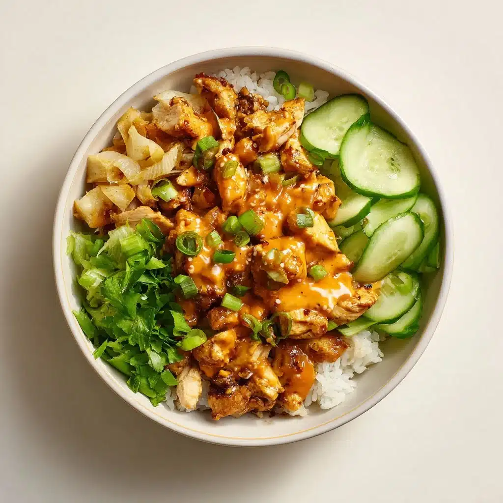 Delicious Bang Bang Chicken Bowl with vibrant flavors for novice cooks