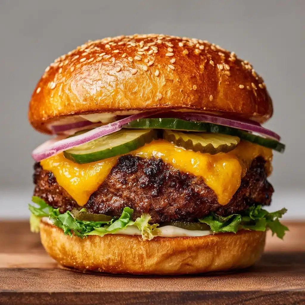 Delicious Crack Burgers served on a platter with fresh ingredients