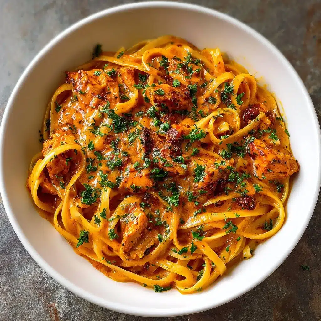 Easy cowboy butter chicken linguine ready in 30 minutes
