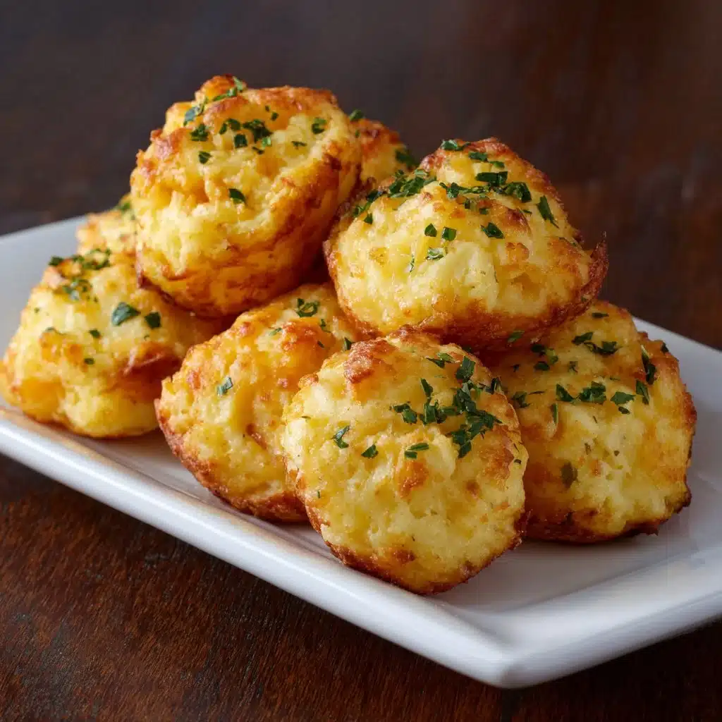 Crispy Mashed Potato Cheese Puffs ready to enjoy as a tasty snack
