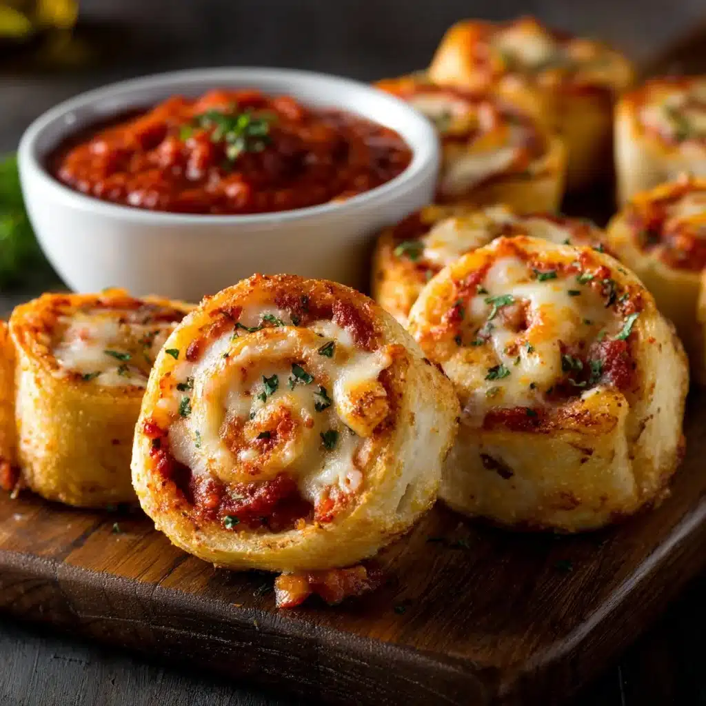 Delicious homemade Pizza Roll-Ups with cheese and toppings