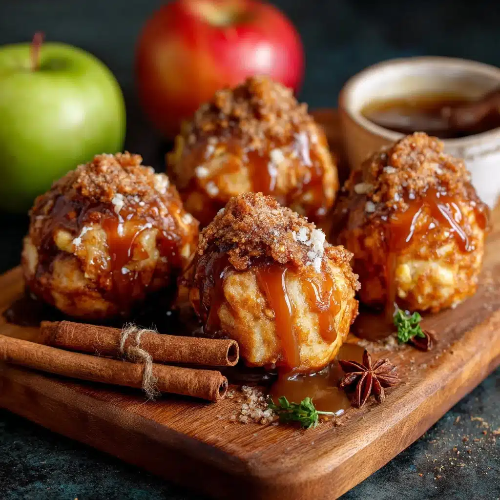 Delicious Simple Caramel Apple Pie Bombs ready to be enjoyed as a sweet treat
